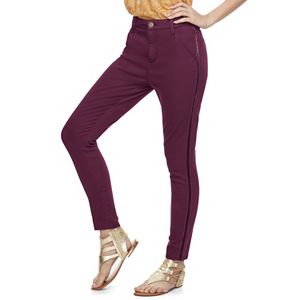 Juniors' SO® Velvet Stripe Skinny Pants