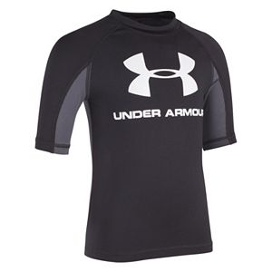 Boys 4-7 Under Armour  Short Sleeve Logo Rashguard