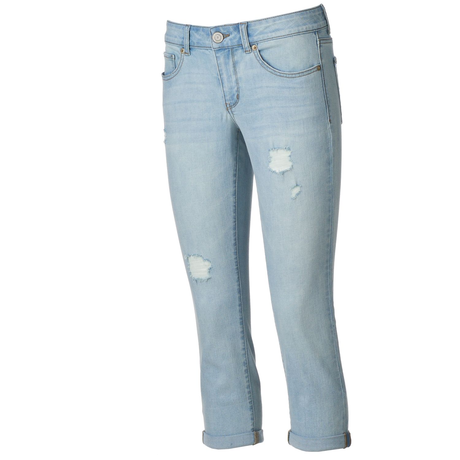 low rise jean capris