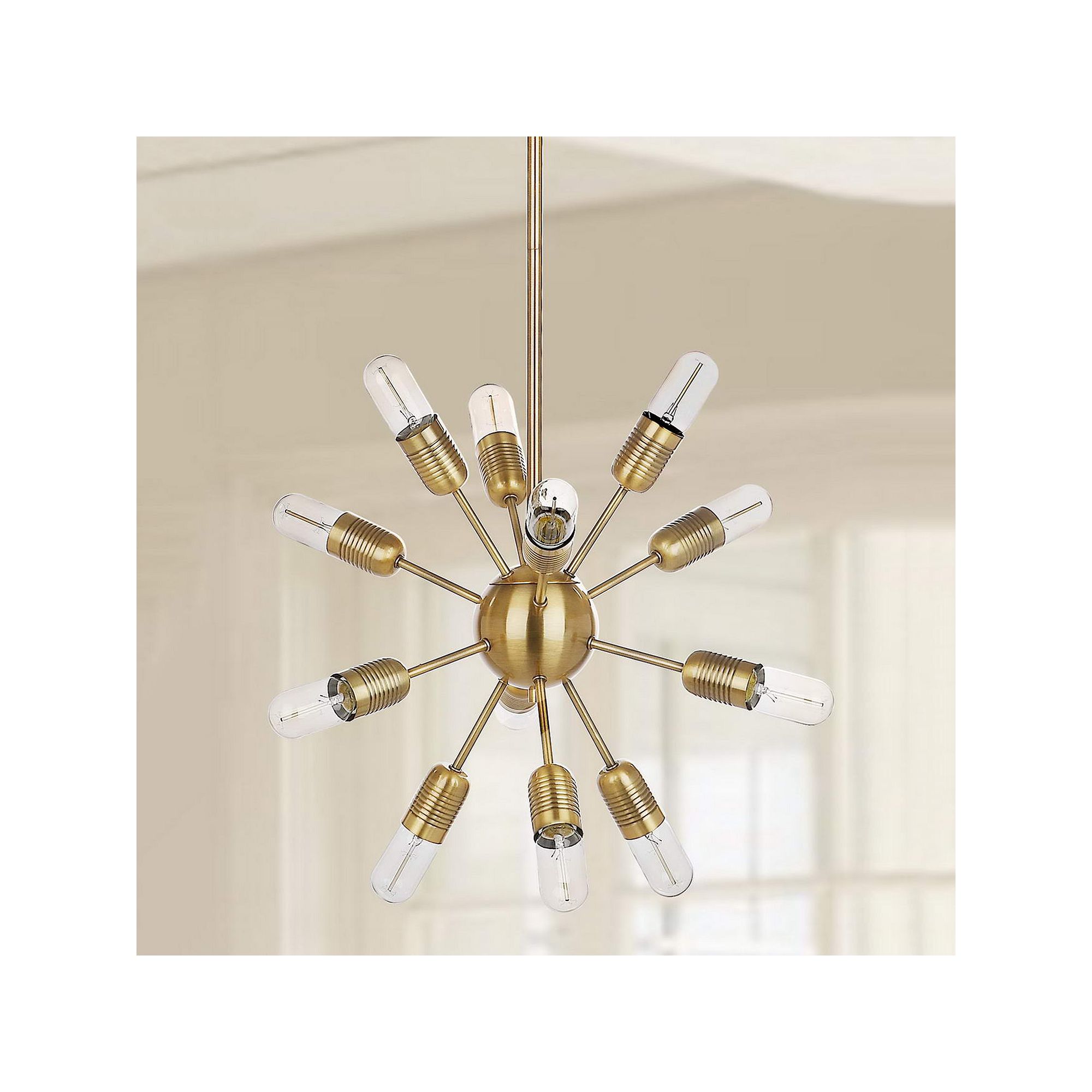 Safavieh 12-Light Industrial Pendant Lamp, Gold