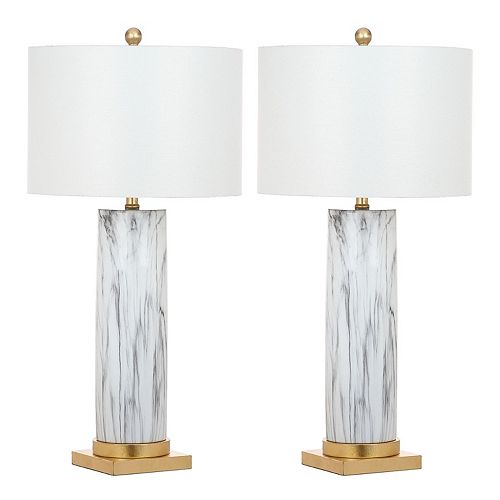 Safavieh Faux Marble Table Lamp 2piece Set