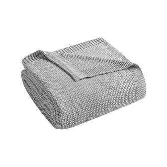 INK+IVY Bree Ultra Soft Knit Bed Blanket