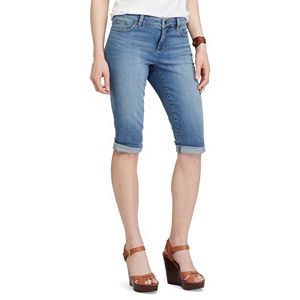 Women's Chaps Cuffed Twill Capris