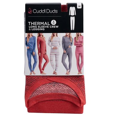 Women's Cuddl Duds Thermal Top & Leggings Set