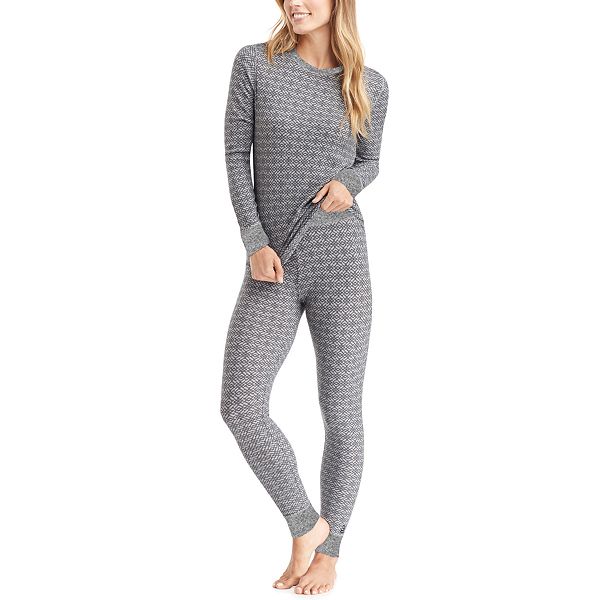 Women's cuddl duds thermal top & leggings set new arrivals