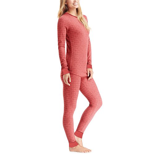 Women's Cuddl Duds Thermal Top & Leggings Set