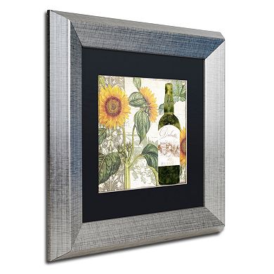 Trademark Fine Art Dolcetto V Silver Matted Framed Wall Art