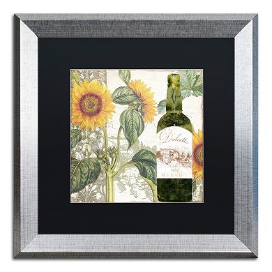 Trademark Fine Art Dolcetto V Silver Matted Framed Wall Art