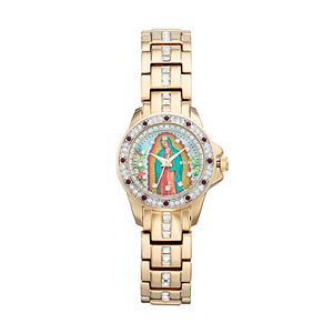 Elgin Women's Cubic Zirconia Our Lady of Guadalupe Watch