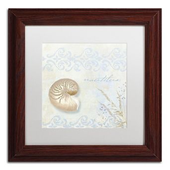 Trademark Fine Art She Sells Seashells I Matted Framed Wall Art