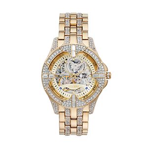 Elgin Men's Crystal Automatic Skeleton Watch