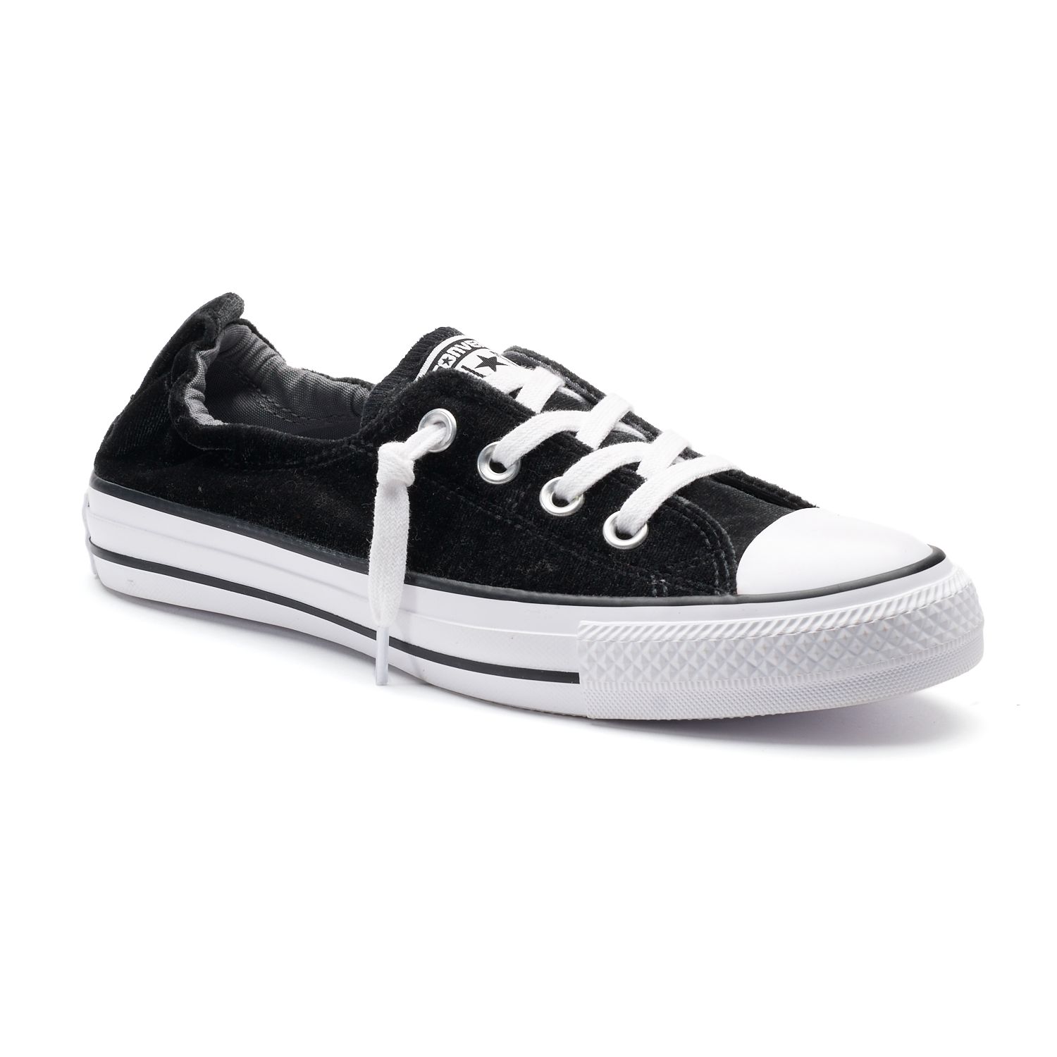 converse chuck taylor ox trainers in grey velvet