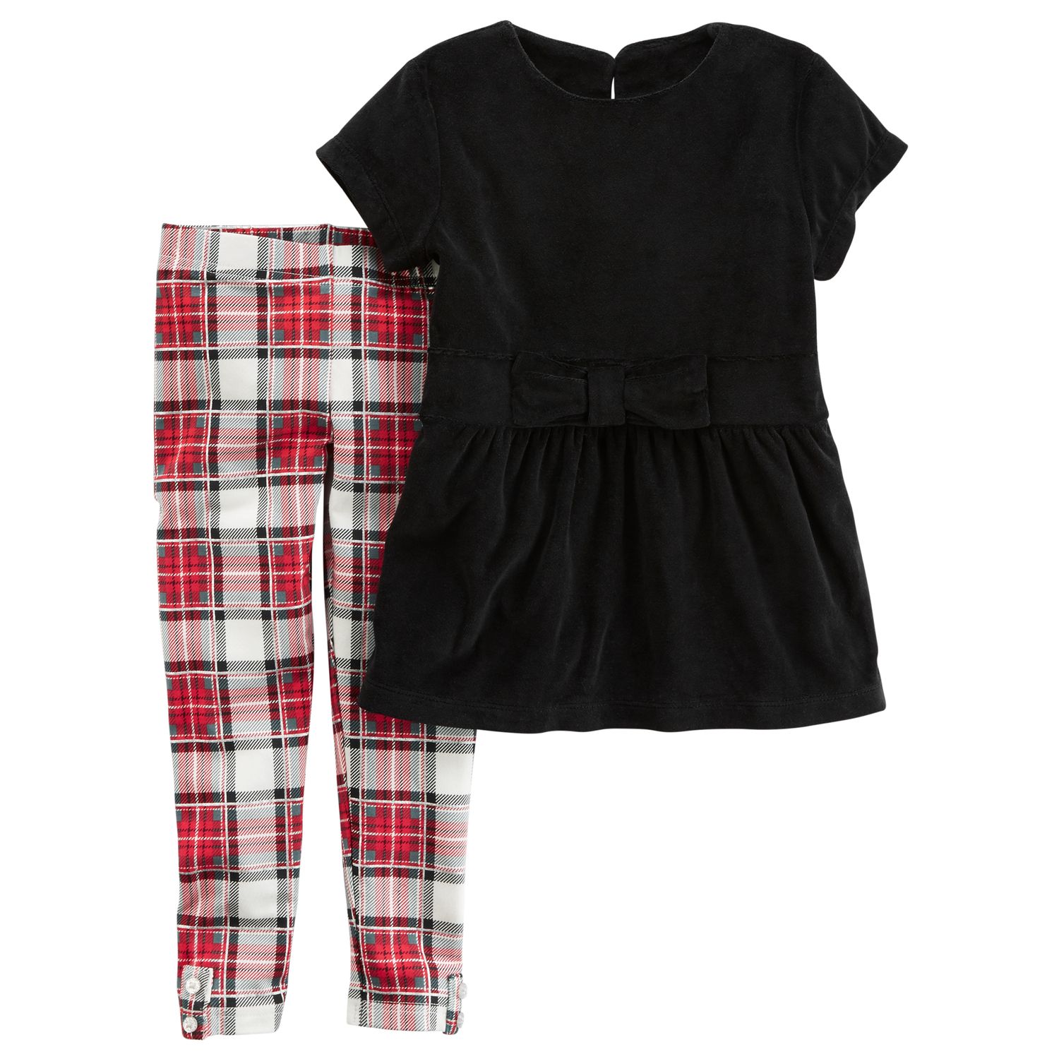 girls plaid leggings