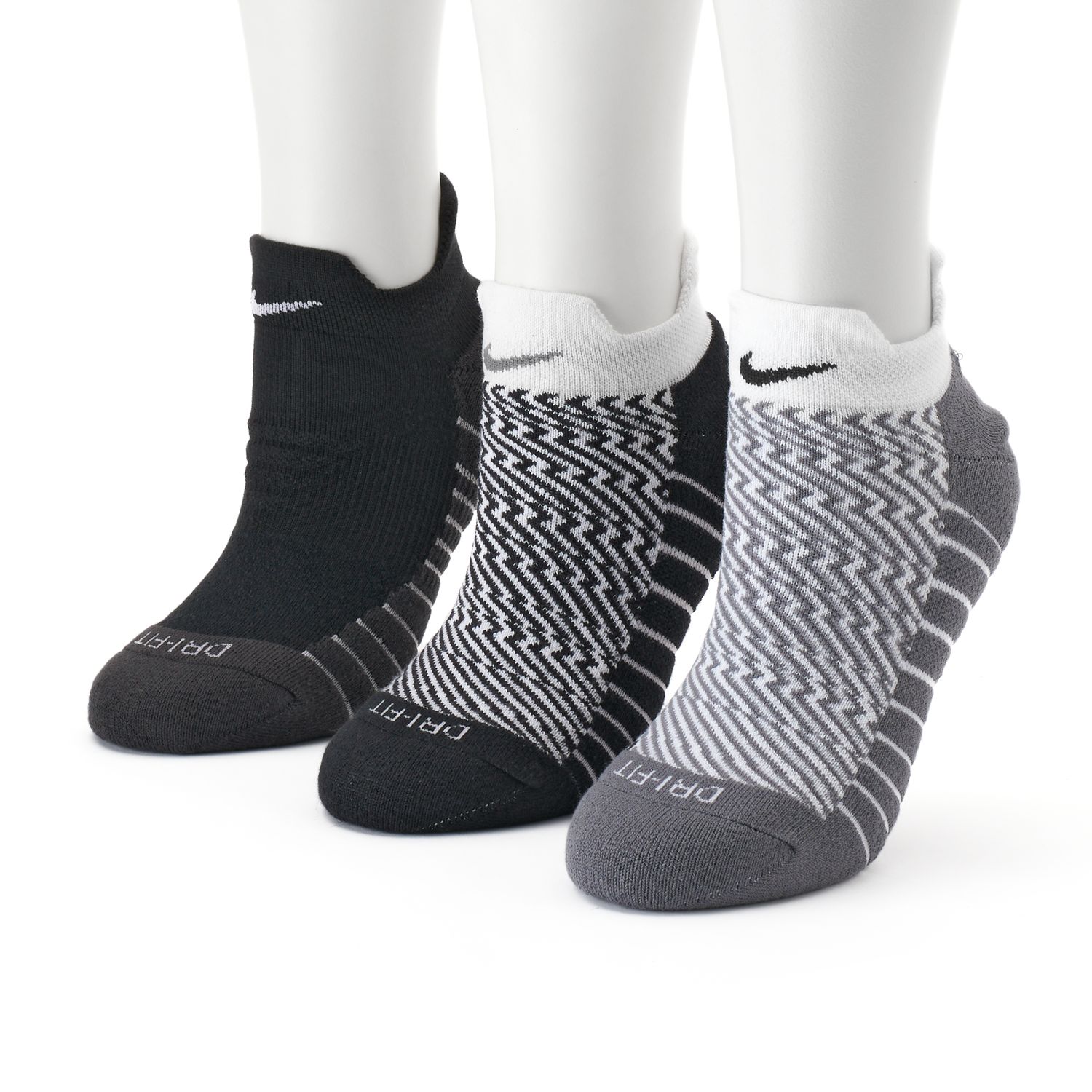 Nike 3-pk. Dri-Fit Cushioned Low-Cut Socks