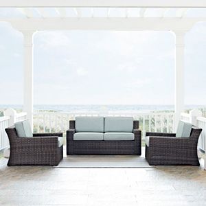 Crosley Furniture Beaufort Patio Loveseat & Arm Chair 3-piece Set