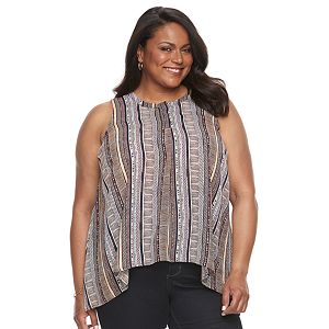 Plus Size Dana Buchman Shark-Bite Tank