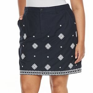 Plus Size Croft & Barrow® Novelty Skort