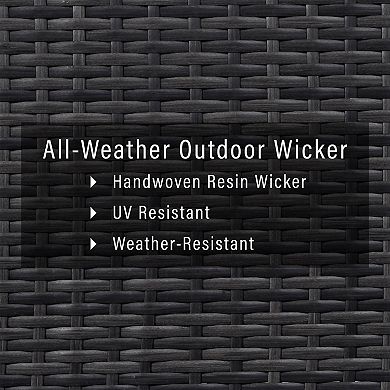 Crosley Beaufort Patio Arm Chair & End Table 3-piece Set