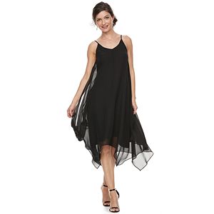 Women's Sharagano Slip Chiffon Dress