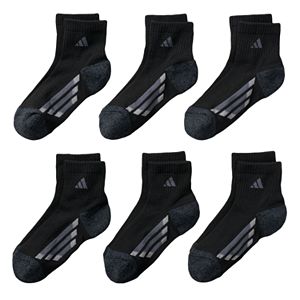 Boys 4-20 adidas 6-pack Quarter climalite Performance Socks!