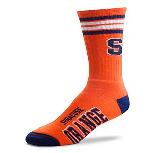 Adult For Bare Feet Syracuse Orange Deuce Striped Crew Socks