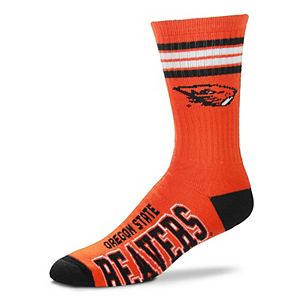 Adult For Bare Feet Oregon State Beavers Deuce Striped Crew Socks