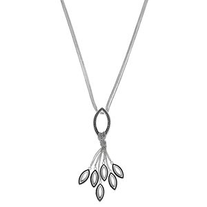 Dana Buchman Multi Strand Marquise Pendant Necklace