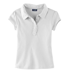 Girls 4-6x Chaps Ruffled Polo Shirt