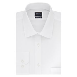 Men’s Arrow Regular-Fit Solid Textured Dress Shirt