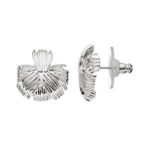 Dana Buchman Textured Fan Nickel Free Drop Earrings
