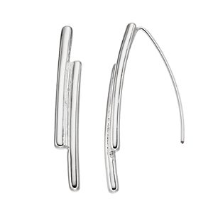 Dana Buchman Double Bar Nickel Free Threader Earrings