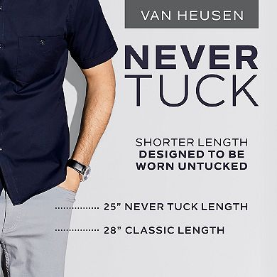Men's Van Heusen Slim-Fit Never Tuck Button-Down Shirt
