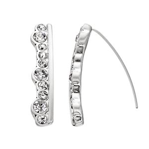 Dana Buchman Simulated Crystal Bar Nickel Free Threader Earrings