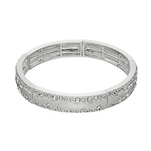 Dana Buchman Wavy Simulated Crystal Stretch Bangle Bracelet