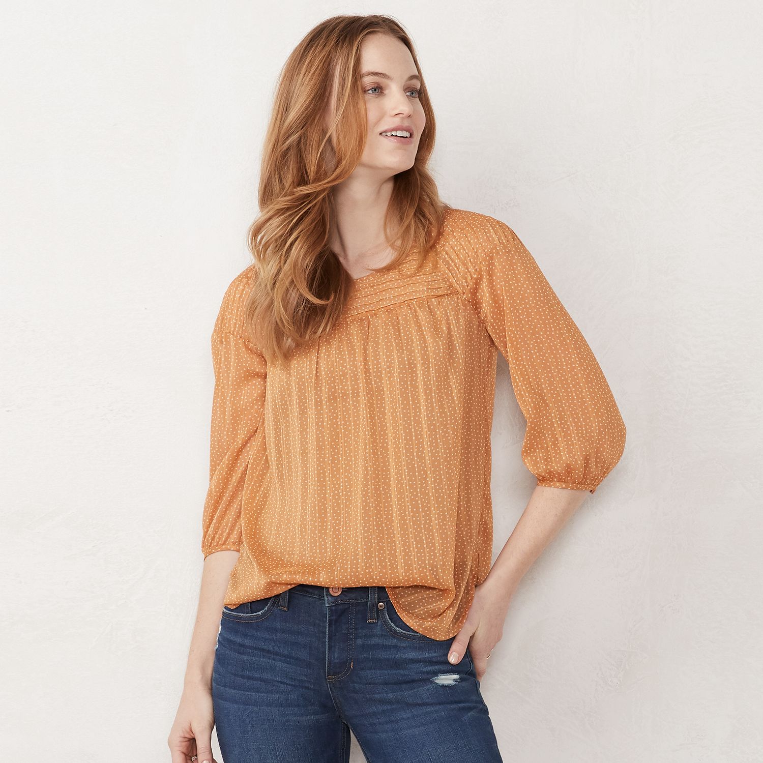 chiffon peasant blouse