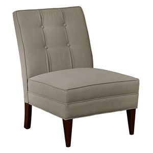 Pulaski Armless Button Back Accent Chair