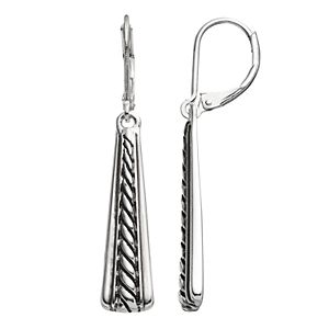 Dana Buchman Textured Bar Linear Drop Earrings