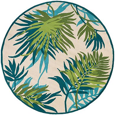 Couristan Covington Jungle Leaves Indoor Outdoor Rug
