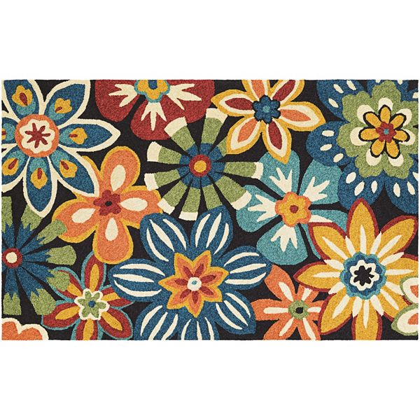 Floral deals outdoor rug