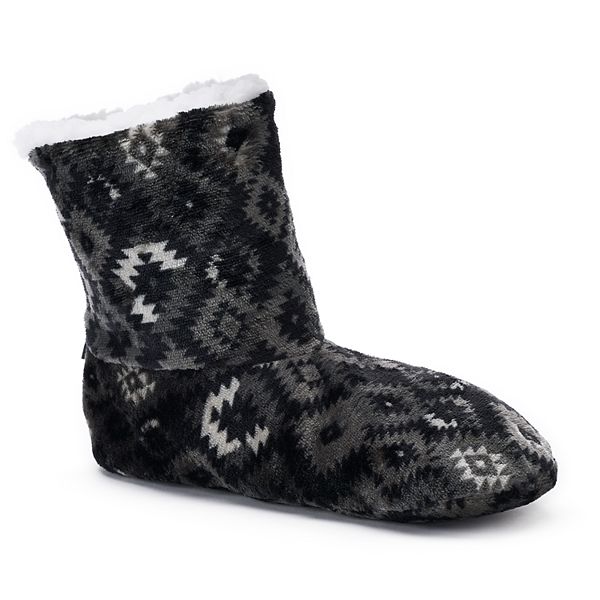 Women's Cuddl Duds Aztec Bootie Slippers