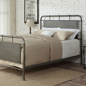 Pulaski Queen Steel Bed