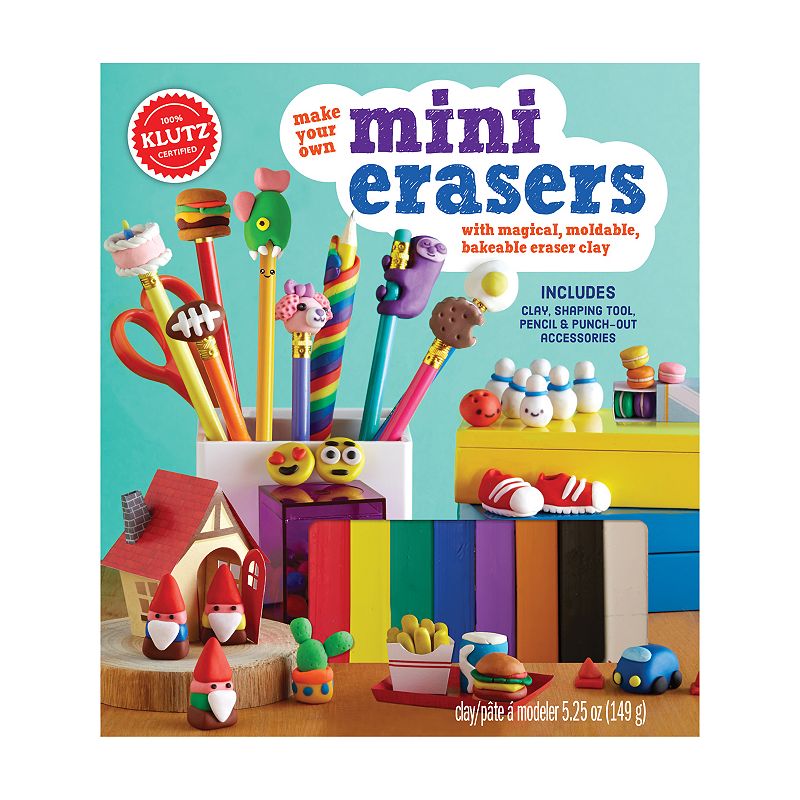 Klutz Make Your Own Mini Erasers, Multicolor