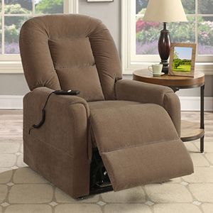 Pulaski Round Back Remote Lift Recliner Arm Chair
