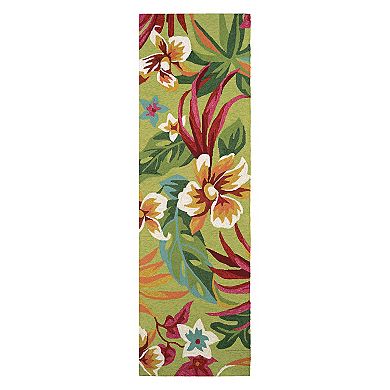 Couristan Covington Painted Fern Floral Indoor Outdoor Rug
