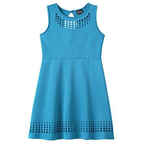 Girls 7-16 & Plus Size Lilt Laser Cut Skater Dress