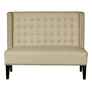 Pulaski Tufted Armless Settee Loveseat