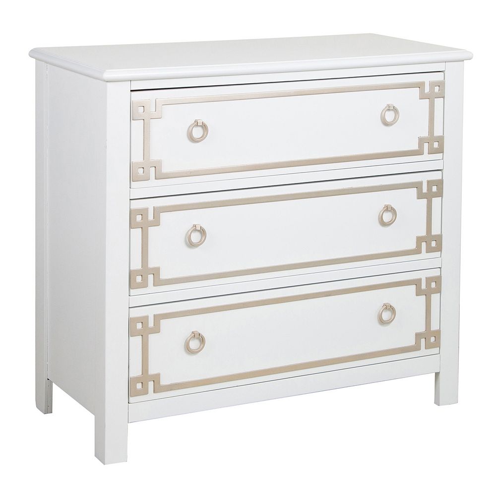 Pulaski Greek Key 3 Drawer Dresser