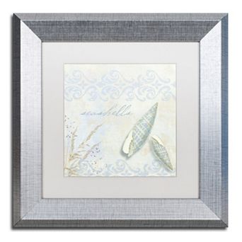 Trademark Fine Art She Sells Seashells II Framed Wall Art
