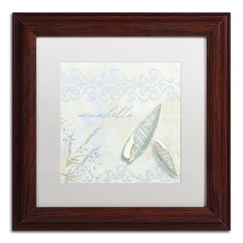 Trademark Fine Art She Sells Seashells II Traditional Framed Wall Art