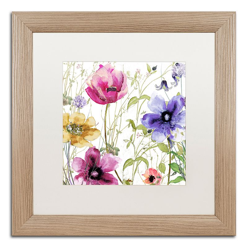 Trademark Fine Art Summer Diary I Distressed Framed Wall Art, White, 11X11